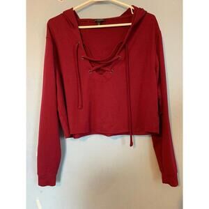 Mahagony Long Sleeve Express Crop Top